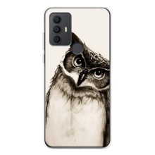 Чохол з пташками на TCL 30 SE (VPrint) (Сова)