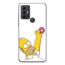 Чjхол з Сімпсонами для TCL 30 SE (VPrint) (Гомер з пончиком)