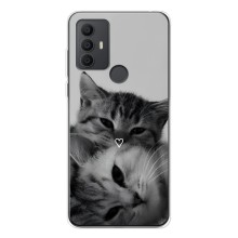 Чохол з малюнком кіт на TCL 30 SE (Пара котів)