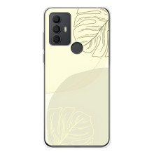 Чохол квітковий дизайн для TCL 30 SE – Зелений фон