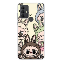 Чехол с Лабубу на TCL 30 SE (Коллаж Лабубу)