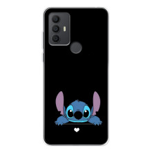 Чехол с принтом Стич на TCL 30 SE (Стич на черном)