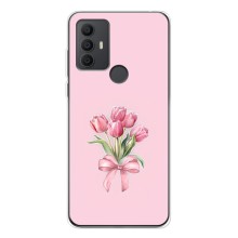 Чохол з розовим принтом для TCL 30 SE (Букет квітів)
