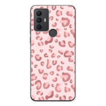 Чохол з розовим принтом для TCL 30 SE (Рожевий леопард)