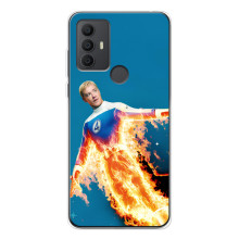 Чехол с принтом Фантастическая четверка для TCL 30 SE – Человек-Факел