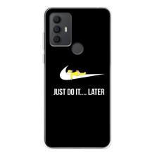 Силиконовый Чехол на TCL 30 SE с картинкой Nike – Later