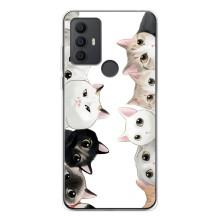 Силиконовый чехол с котиком для TCL 30 SE – Коты