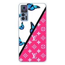 Брендновые Чехлы для TCL 30 - (PREMIUMPrint) (Мода LV)