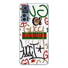 Брендновые Чехлы для TCL 30 - (PREMIUMPrint) (Стиль GUUCI)