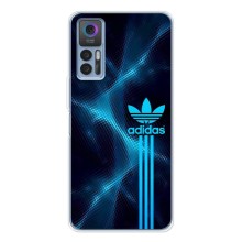 Чехлы Адидас для TCL 30 (AlphaPrint) (Синий Адидас)