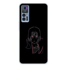 Чехлы на тему: Итачи Учиха для TCL 30 (AlphaPrint) (силуэт Итачи)