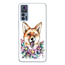 Чехлы с картинкой Лисички для TCL 30 (VPrint) (Веселая лисичка)