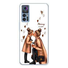 Чехол с печатью для TCL 30 - (Мама с ребенком) (AlphaPrint) (Дочка и мама)