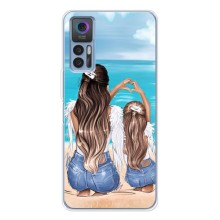 Чехол с печатью для TCL 30 - (Мама с ребенком) (AlphaPrint) (Мама с доченькой)