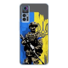 Чехлы с картинкой ЗСУ для TCL 30 (AlphaPrint) (АРТ солдат)