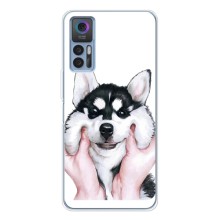 Чехлы с собаками для TCL 30 (VPrint) (Довольный Хаски)