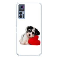Чехлы с собаками для TCL 30 (VPrint) (Песик)