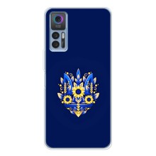 Чехлы для TCL 30  Укр. Символика (AlphaPrint) (Цветочный Герб)