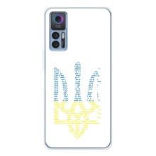 Чехлы для TCL 30  Укр. Символика (AlphaPrint) (Герб из букв)