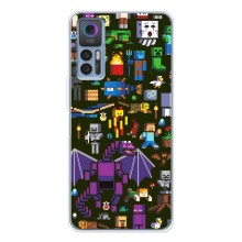 Чехол Майнкрафт на TCL 30 (AlphaPrint) Minecraft (Коллаж Майнкрафт)