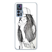 Чехол с печатью для TCL 30 - (Мода) (AlphaPrint) (Фото девочки)