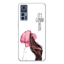 Чехол с печатью для TCL 30 - (Мода) (AlphaPrint) (Коронавирус)