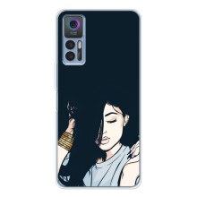Чехол с печатью для TCL 30 - (Мода) (AlphaPrint) (Красивая девочка)