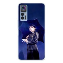 Силиконовый чехол с картинкой для TCL 30 (Венсдей)