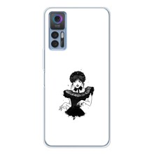 Чехлы Венсдей на TCL 30 Уэнсдей (AlphaPrint) (танец Уэнздей)