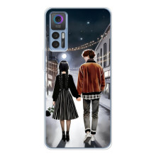 Чехол с дизайном Венздей 2 на TCL 30 – Уэнсдей и Тайлер