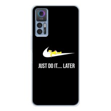 Чехол с логотипом Найк на TCL 30 – Nike just do it