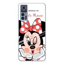 Эксклюзивный чехол для TCL 30 (AlphaPrint - Мультяшные) (Маус Минни)