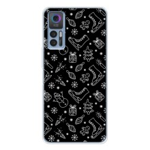 Новогодние, Праздничные Чехлы для TCL 30 - 2024 год (Новогодний фон)