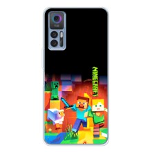 Чехлы для TCL 30 (Персонажи Майн Крафт) (Герой Майнкрафт)