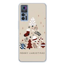 Рождественские Чехлы для TCL 30 (VPrint) (Merry Christmas)