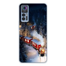 Силиконовый бампер на рождество для TCL 30 (Поезд)