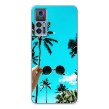 Силиконовый чехол с КАРТИНКАМИ лето для TCL 30 (AlphaPrint) (Взгляд лето)