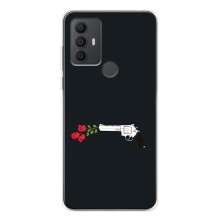 Чехлы (ART) Цветы на TCL 306 (VPrint) (Неочікувані квіти)