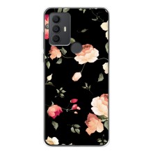 Чохли з квітами для TCL 306 (VPrint) (Трояндочки)