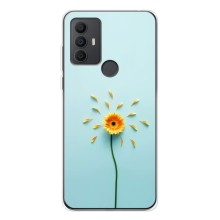 Чохли з квітами для TCL 306 (VPrint) (Жовта квітка)