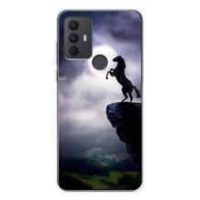 Чехлы с изображением разных животных для TCL 306 (Лошадь)