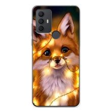 Чохли з картинкою Лисичка для TCL 306 (VPrint) (Лисичка в гірляндах)