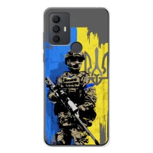 Чехлы с картинкой ЗСУ для TCL 306 (AlphaPrint) (АРТ солдат)