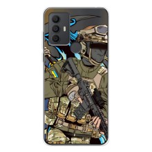 Чехлы с картинкой ЗСУ для TCL 306 (AlphaPrint) (Воїн ЗСУ)