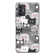 Чохли з Котиками для TCL 306 (VPrint) (Мальовані котики)