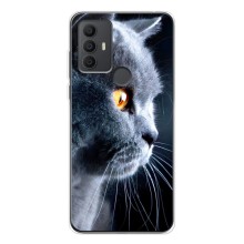 Чохли з Котиками для TCL 306 (VPrint) (Сірий Кіт)