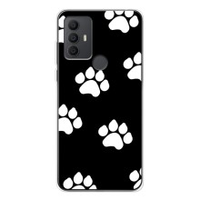 Чохли з собаками для TCL 306 (VPrint) (Сліди собаки)