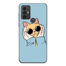 Чохол на 306 з Котиками (VPrint) (Котик в окулярах)