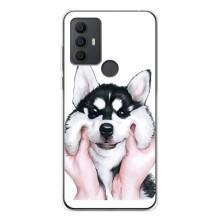 Бампер для TCL 306 з картинкою "Песики" (Собака Хаскі)