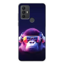Чохол з Мавпами TCL 306 - (AlphaPrint) (Стильна мавпа)